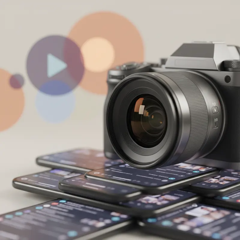 How TikTok and Instagram Reels Are Reshaping Camera and Lens — illustration